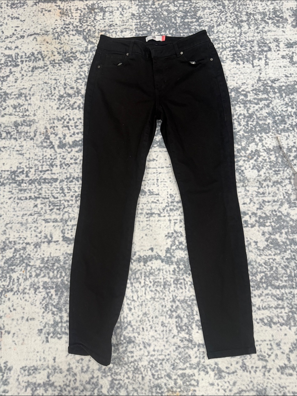 CAbi Black Straight-Leg Jeans